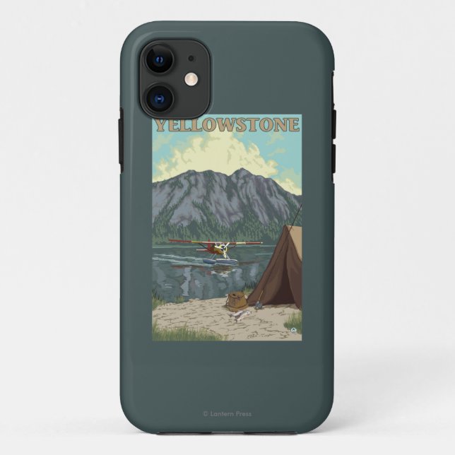 Capa Para iPhone 11 Plano de Bush & pesca - nacional de Yellowstone (Verso)