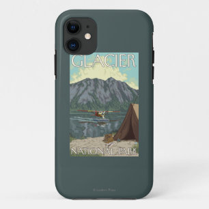 Capa Para iPhone 11 Plano de Bush & pesca - parque nacional de