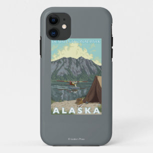 Capa Para iPhone 11 Plano de Bush & pesca - parque nacional de Denali,