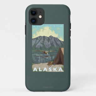 Capa Para iPhone 11 Plano de Bush & pesca - parque nacional de Denali,