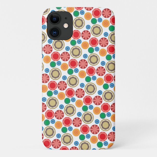 Capa Para iPhone 11 Poder das Flores em Fileiras 002 (Verso)