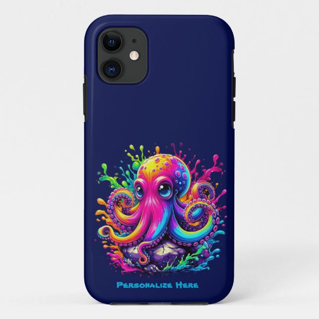 Capa Para iPhone 11 Polvo Colorido Splash (Verso)