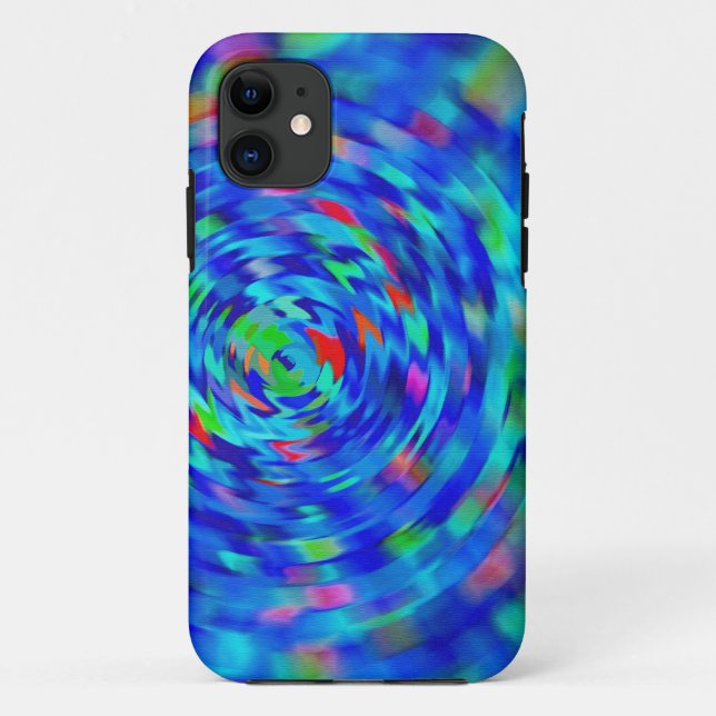 Capa Para iPhone 11 Pond Ripple Azul (Verso)