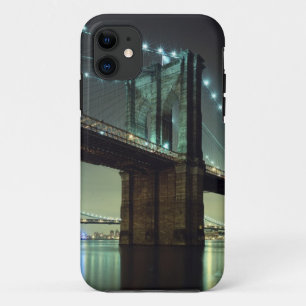 Capa Para iPhone 11 Ponte de Brooklyn na ponte de Manhattan da noite