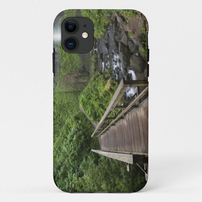 Capa Para iPhone 11 Ponte em Latourell Falls, Desfiladeiro do Rio Colu (Verso)