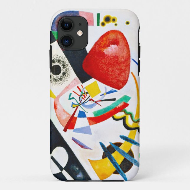 Capa Para iPhone 11 Ponto do vermelho de Kandinsky (Verso)