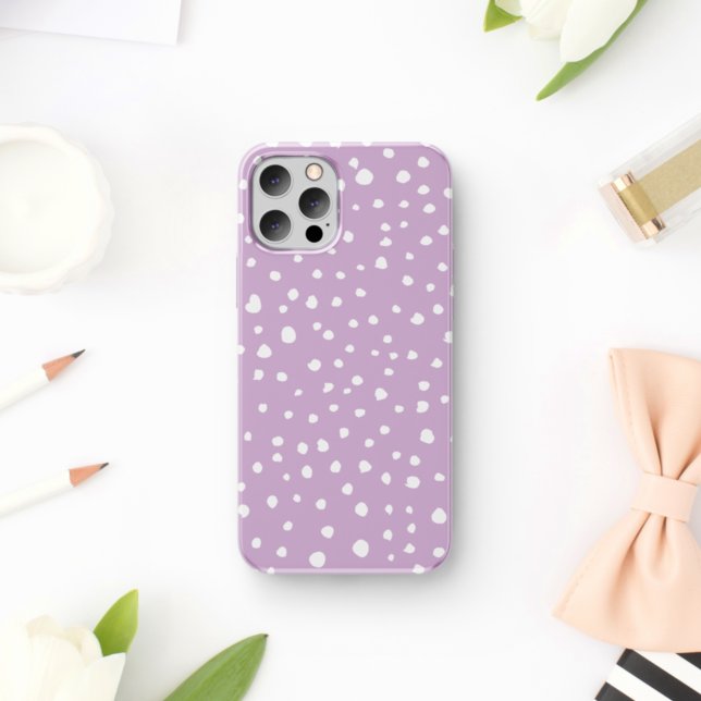 Capa Para iPhone 11 Pontos Dalmáticos Lilac, Pontos Dalmáticos, pontos (Criador carregado)