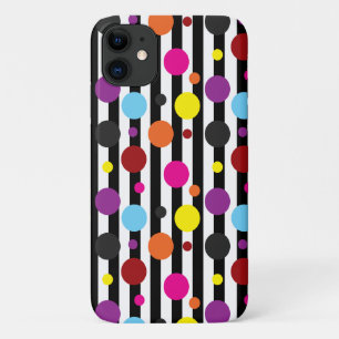 Capa Para iPhone 11 Pontos E Stripes