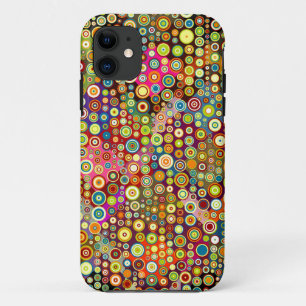 Capa Para iPhone 11 Pontos Retro Coloridos + sua ideia