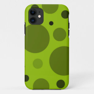 Capa Para iPhone 11 Pontos Verdes Retro