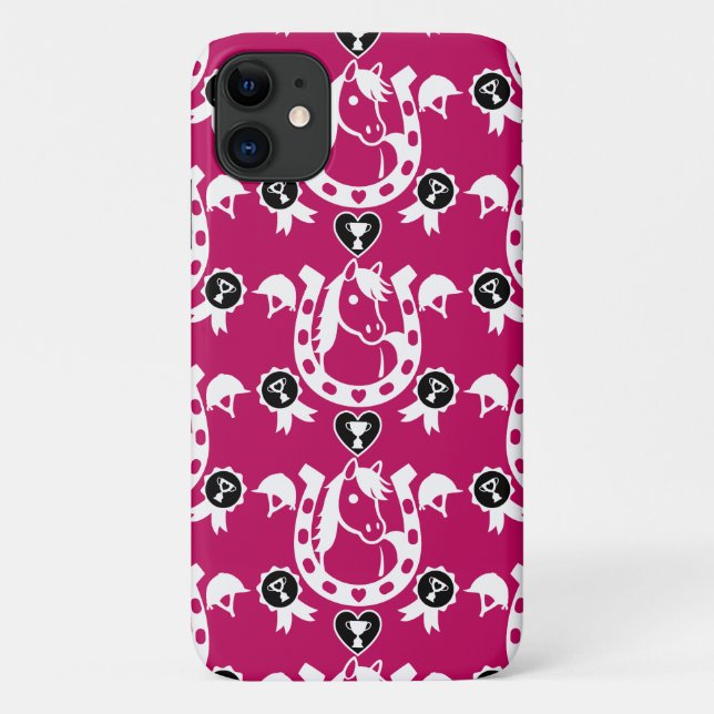 Capa Para iPhone 11 Pony Dressage Home Decor (Verso)