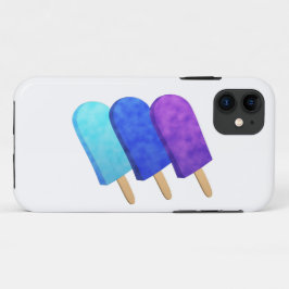 Capa Para iPhone 11 Pop de gelo azuis, azuis e roxas