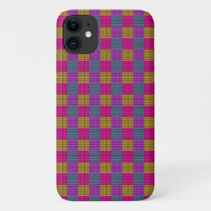 Capa Para iPhone 11 Pop Tartan, cor-de-rosa,