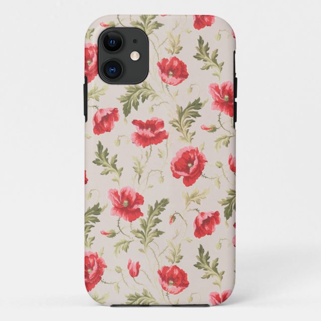 Capa Para iPhone 11 Poppies (Verso)