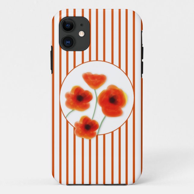 Capa Para iPhone 11 Poppies (Verso)