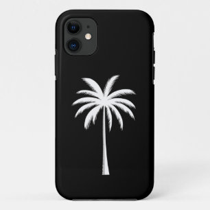 Capa Para iPhone 11 Pôr do Sol na Praia de Férias de Verão Fresco Palm