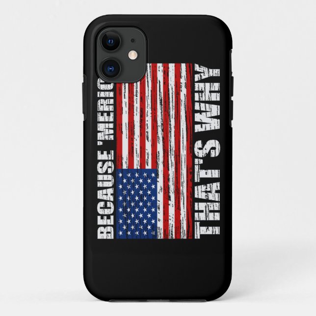 Capa Para iPhone 11 PORQUE MERICA afligiu a caixa do iPhone 5 da (Verso)