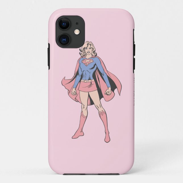 Capa Para iPhone 11 Pose 3 de Supergirl (Verso)