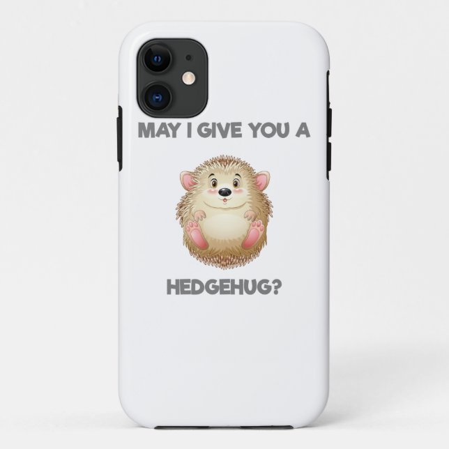 Capa Para iPhone 11 Posso Te Dar Um Hedgehug (Verso)