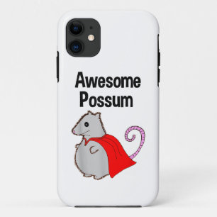 Capa Para iPhone 11 Possum Incrível Divertido, Fofo. Amante de Animais