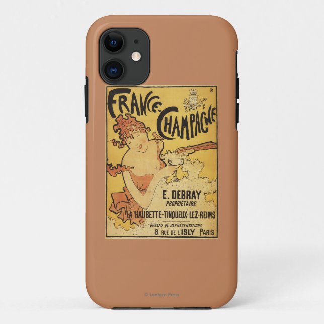 Capa Para iPhone 11 Poster da propaganda de E. Deb Ray Champagne (Verso)