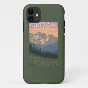 Capa Para iPhone 11 Poster das viagens vintage das flores do primavera