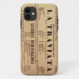 Capa Para iPhone 11 Poster La Traviata World Premiere (1853)