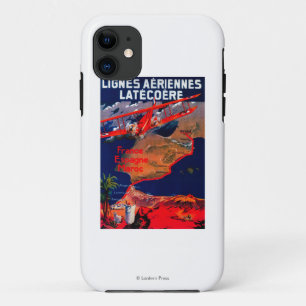 Capa Para iPhone 11 Poster vintage de Lignes Aeriennes Latecoere