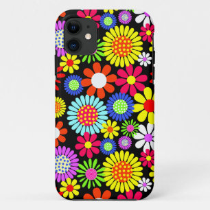 Capa Para iPhone 11 Potência das flores do hippie-primavera
