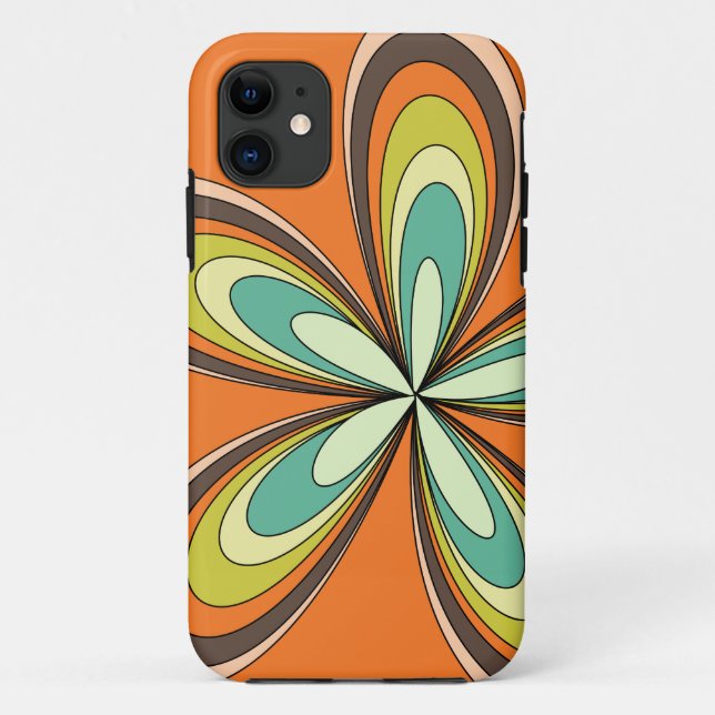Capa Para iPhone 11 Potência das flores primavera hippie retrô dos ano (Verso)