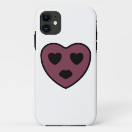 Capa Para iPhone 11 Pout da face do coração