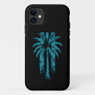 Capa Para iPhone 11 Praia Havaiana Férias Tropicais de Verão Palmeira