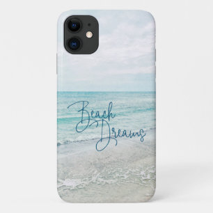 Capa Para iPhone 11 Praia Sonha Uma Cotação Inspiracional Ondas Retr