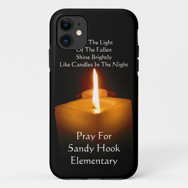 CAPA PARA iPhone 11 PRAY FOR SANDY HOOK ELEMENTAR (Verso)