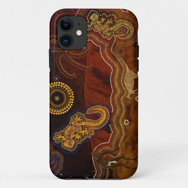 Capa Para iPhone 11 Presente de Arte Original Australiano (Verso)