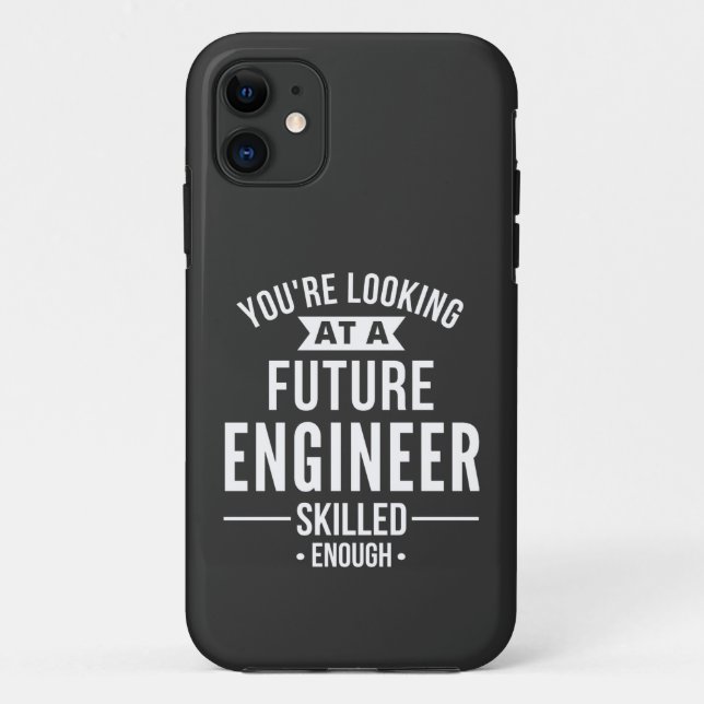 Capa Para iPhone 11 presente de engenheiro (Verso)