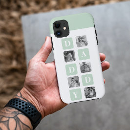 Capa Para iPhone 11 Presente de Fotografia de Colagem Moderna e Feliz 
