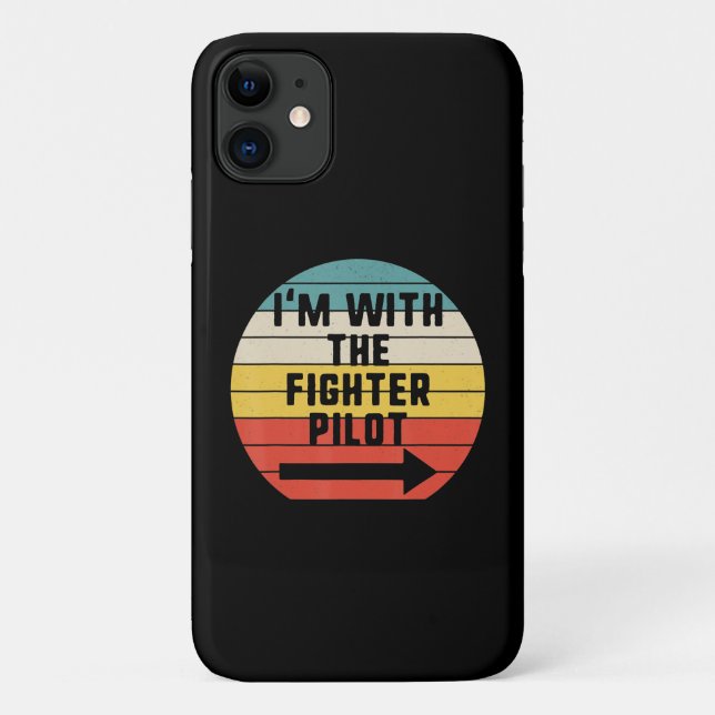 Capa Para iPhone 11 Presente do Casal de Combate de Halloween do Pilot (Verso)
