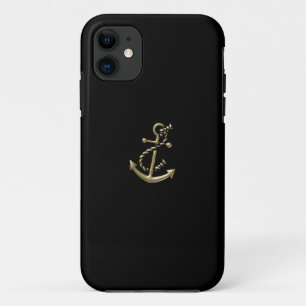 Capa Para iPhone 11 Presente Marinho-Temático náutico da âncora do