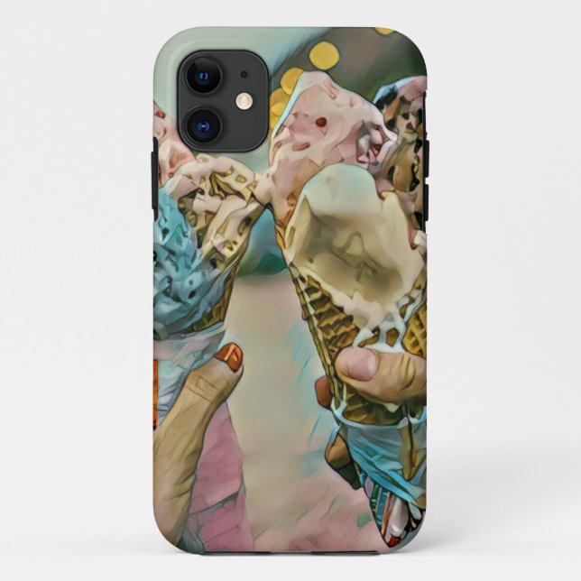 Capa Para iPhone 11 Presente no Dia Nacional do Sorvete (Verso)