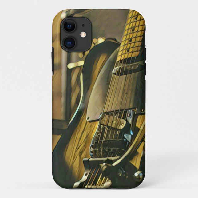 Capa Para iPhone 11 Presente para namorado guitarrista (Verso)