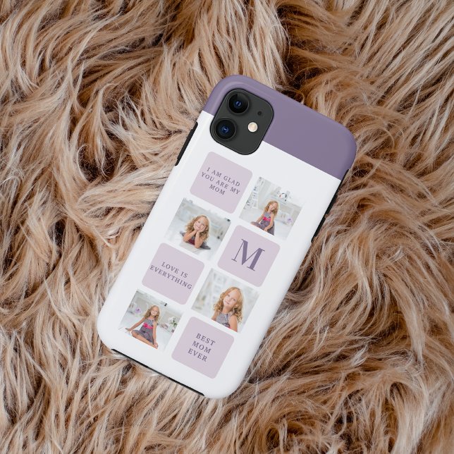 Capa Para iPhone 11 Presente Roxo do Feliz dia de as mães de Fotografi (Criador carregado)