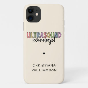 Capa Para iPhone 11 Presentes do Tecnologia Ultrasom de Nome Personali
