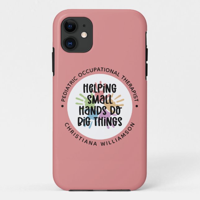 Capa Para iPhone 11 Presentes Terapêuticos Pediátricos OT Profissionai (Verso)