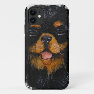 Capa Para iPhone 11 Preto e tan do rei Charles Cavalier Spaniel