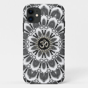 Capa Para iPhone 11 Preto+iPhone floral branco 5 da case mate do OM da