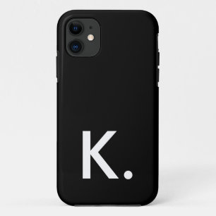Capa Para iPhone 11 Preto preto simples e minimalista