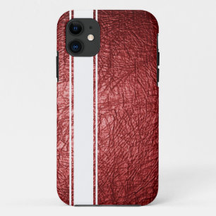Capa Para iPhone 11 Preto Vermelho Preto e Presilha Branca iPhone 5s