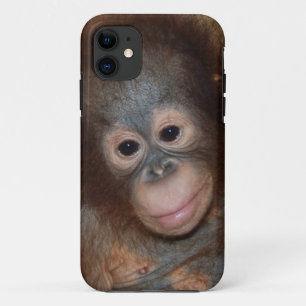 Capa Para iPhone 11 Primata bonito da cara do bebê