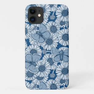 Capa Para iPhone 11 Primavera azul